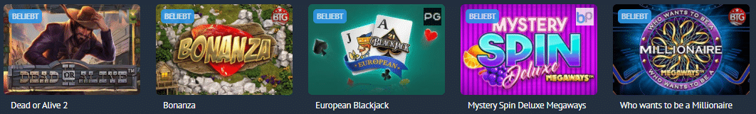 Yonibet Bewertung für Spiele