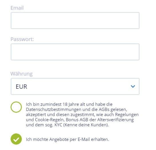 Registrieren Sie sich mit dem Vulkan Vegas Promo Code