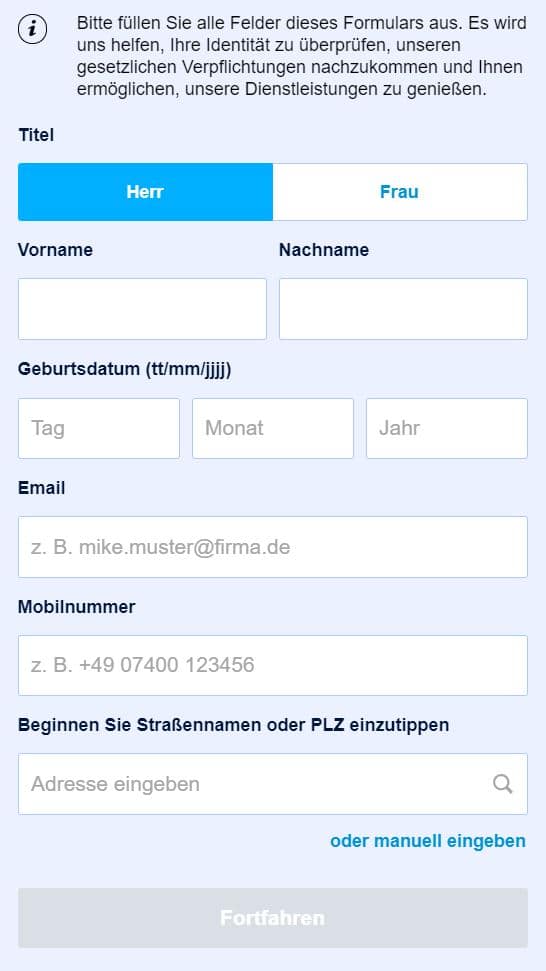 Registrierung mit dem William Hill Promo Code