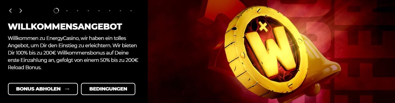 willkommensangebot energy casino
