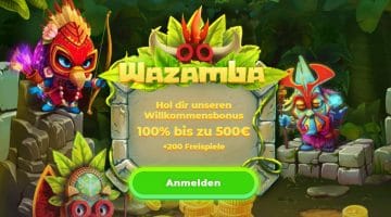 Wazamba Promo Code WAZAMAX 2026: bis zu 500€ Bonus